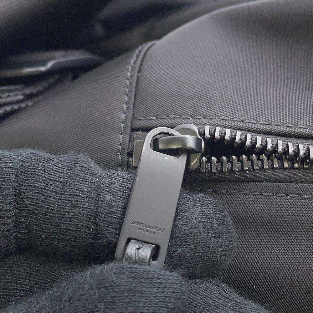 Saint Laurent Paris Rucksack Nylon Backpack Black - Picture 8 of 9